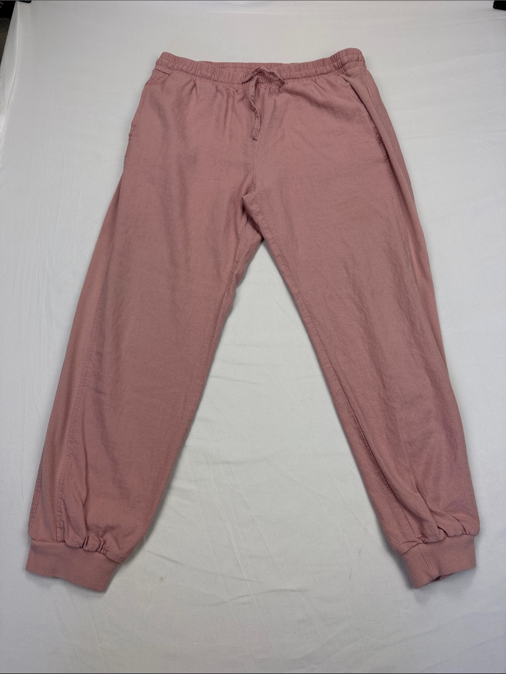 Love Tree Mauve Pink Linen Blend Jogger pants